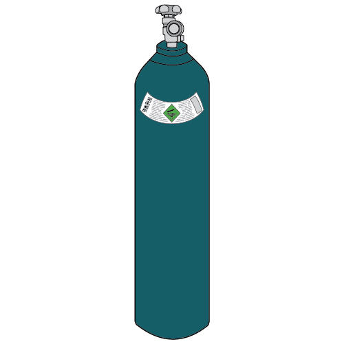 ARGON - Puregas ready-to-use bottles [Bottle size: D]